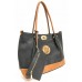 6139 2in1 Turnlock Style Tote Bag